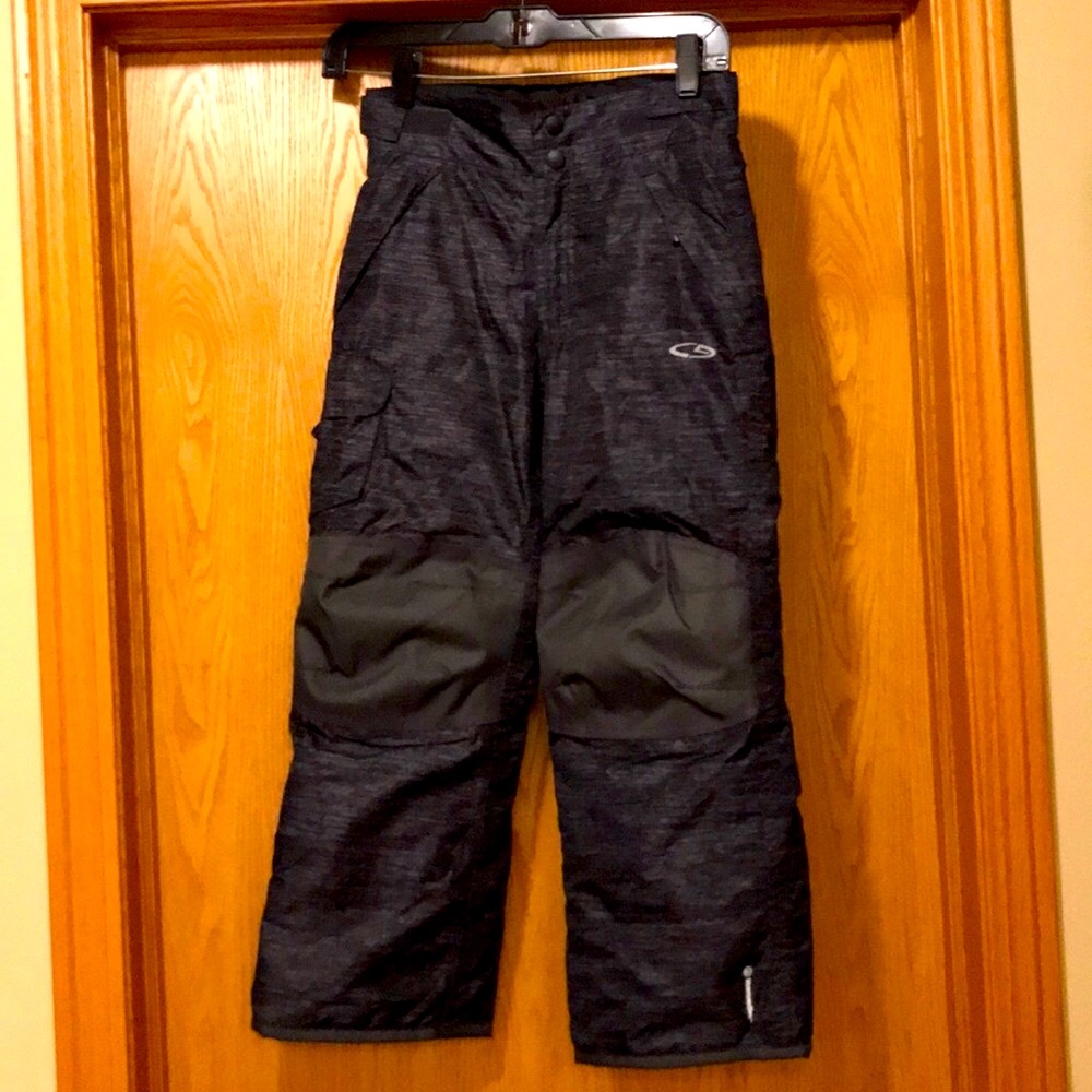 New C9 Venture Dry insulated adjustable waist Snow Pants black gray size 6-7
